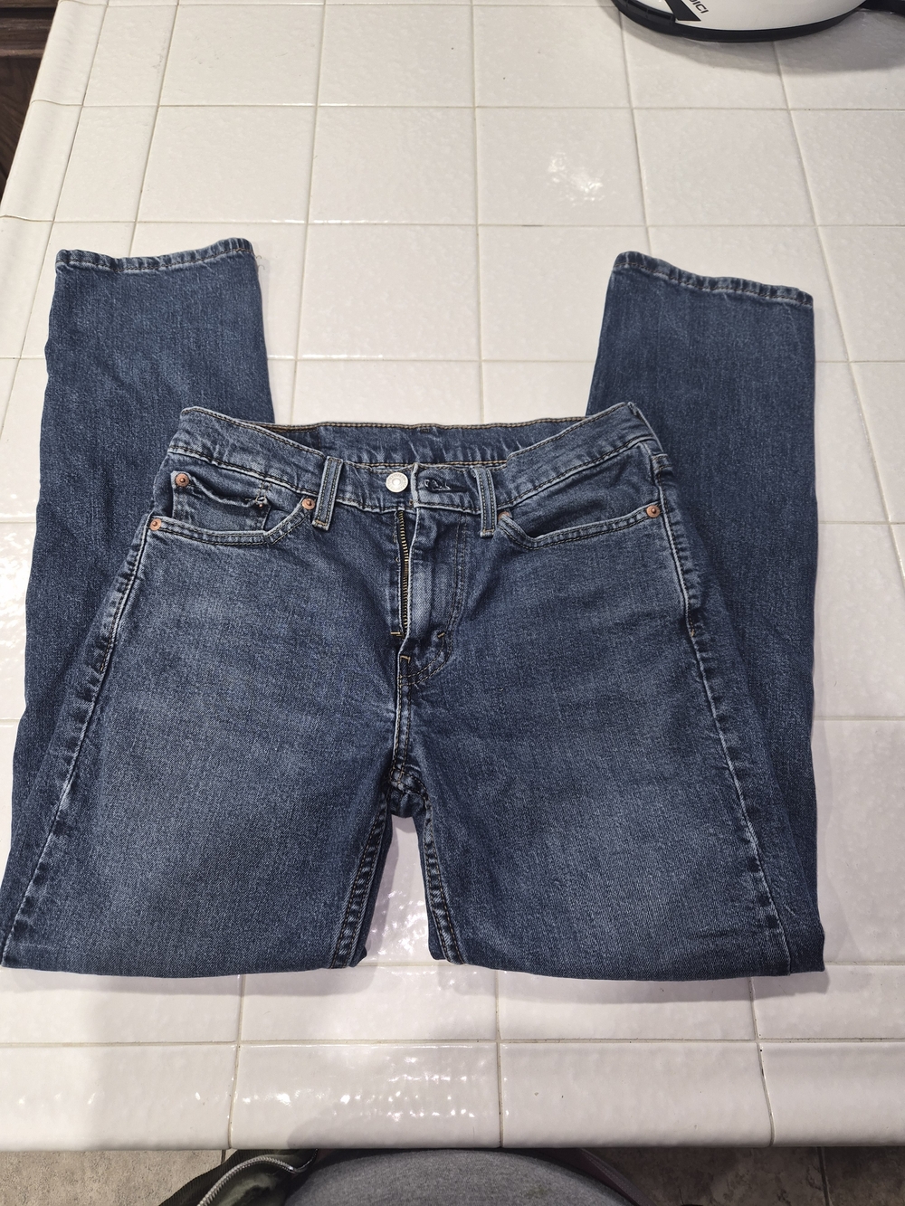 Levi's Mens 514 Dark Blue Straight-Leg Jeans